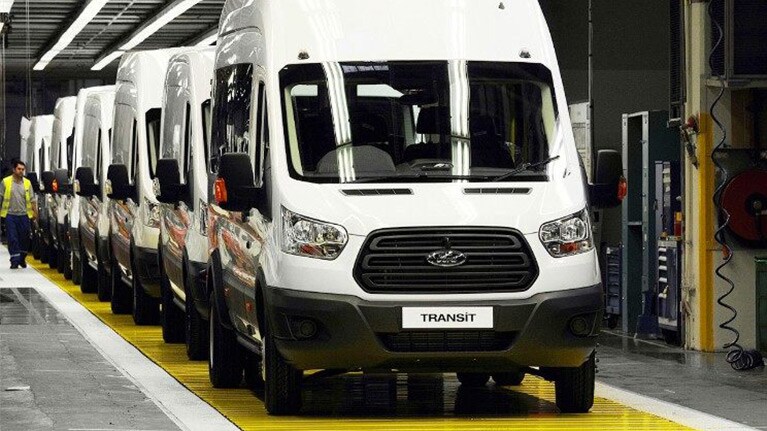 Ford Transit in fabbrica